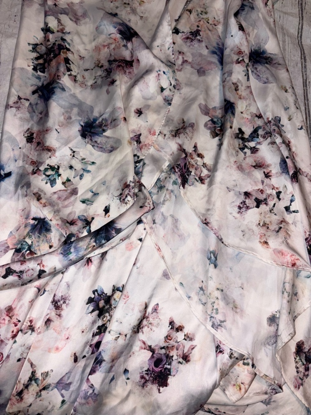 Show me your Mumu floral Mariah hi lo wrap dress S - Picture 7 of 9
